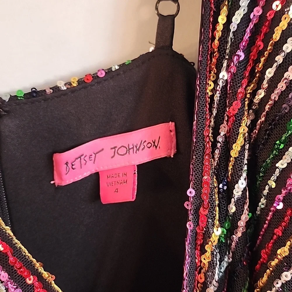 🚨 1 Day 1 left Betsy Johnson sequin dress NWT - Picture 3 of 11